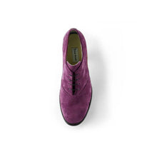 Load image into Gallery viewer, Cross Sword mens high heel Antony shoe in Aubergine Suede from the top