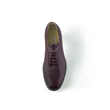 Load image into Gallery viewer, Cross Sword mens high heel Brian shoe in Oxblood from the top