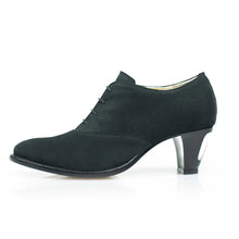 Load image into Gallery viewer, Cross Sword mens high heel Antony shoe in black from the side