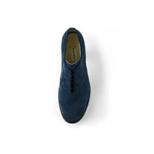 Load image into Gallery viewer, Cross Sword mens high heel Antony shoe in dark blue from the top