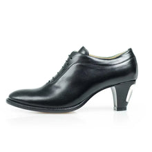 Load image into Gallery viewer, Cross Sword mens high heel Brian shoe in Black from the side