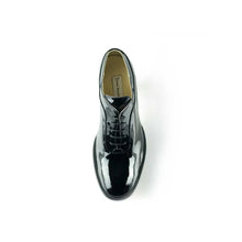 Load image into Gallery viewer, Cross Sword mens high heel Brian shoe in Black Patent from the top