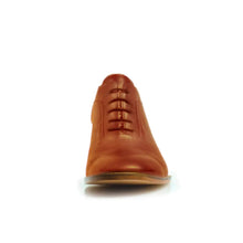 Load image into Gallery viewer, Cross Sword mens high heel Brian shoe in Mahogany from the front
