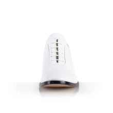 Load image into Gallery viewer, Cross Sword mens high heel Brian shoe in White from the front