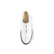 Load image into Gallery viewer, Cross Sword mens high heel Brian shoe in White from the top