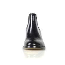Load image into Gallery viewer, Cross Sword mens high heel Jason shoe in Black from the front