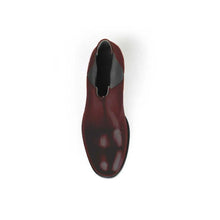 Load image into Gallery viewer, Cross Sword mens high heel Jason shoe in Oxblood from the top