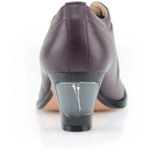 Load image into Gallery viewer, Cross Sword mens high heel Brian shoe in Oxblood from the back
