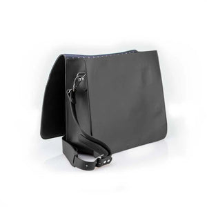 Leather Messenger bag black