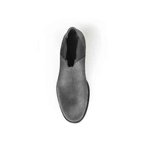 Load image into Gallery viewer, Cross Sword mens high heel Jason shoe in Steel Suede from the top
