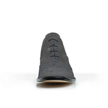 Load image into Gallery viewer, Cross Sword mens high heel Jav shoe in Steel Grey from the front
