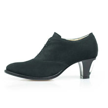 Load image into Gallery viewer, Cross Sword mens high heel Antony shoe in black from the side

